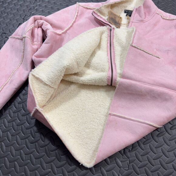 Bit & Bridle Jacket Womens 2XL Peony Sherpa Lined Kangaroo Pocket Full Zipper - Picture 7 of 10